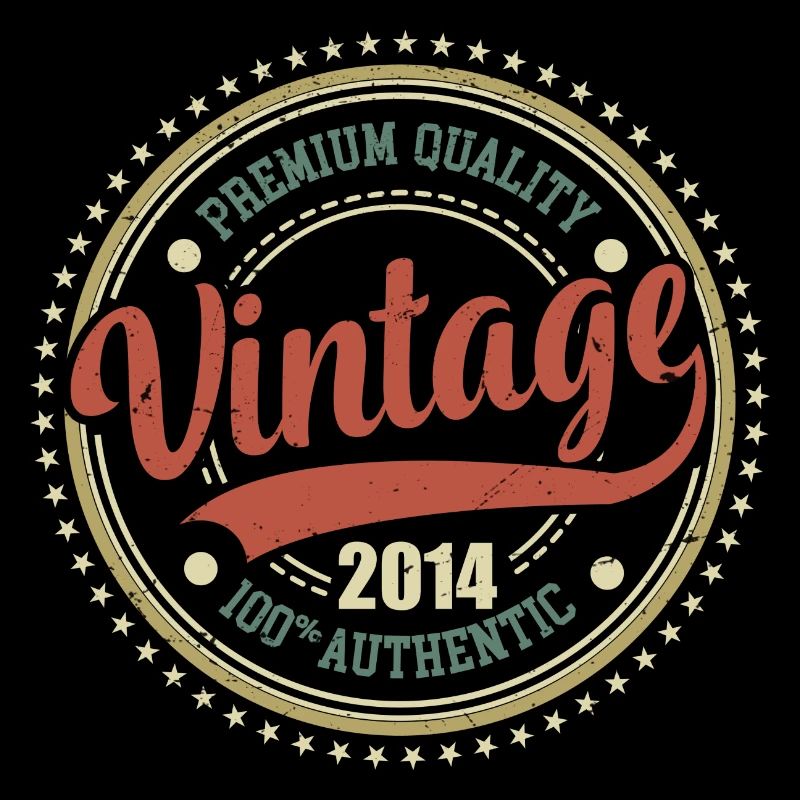 Vintage 2014 Anniversaire Retro 2014