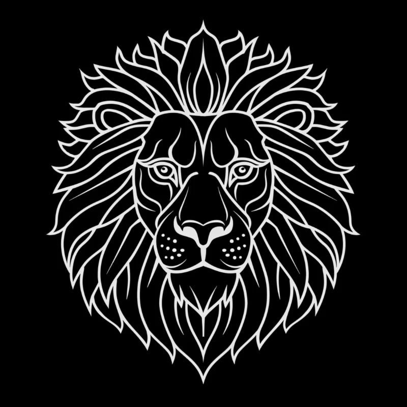 Psychedelic Lion Mandala