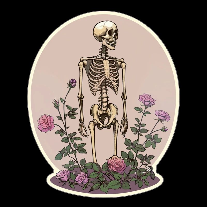 Plant Lover Skeleton Flowers