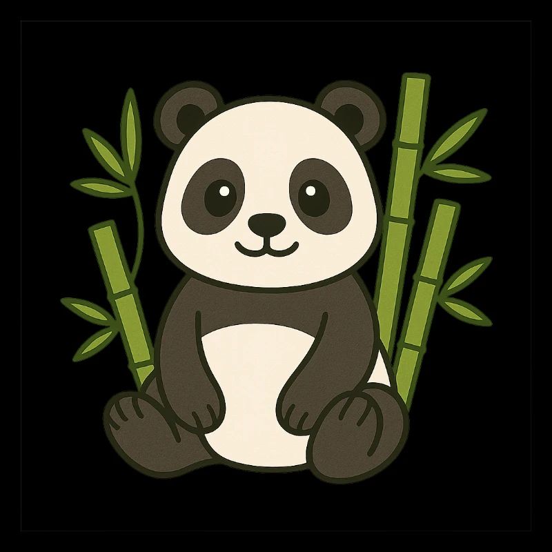 Panda im Bambuswald