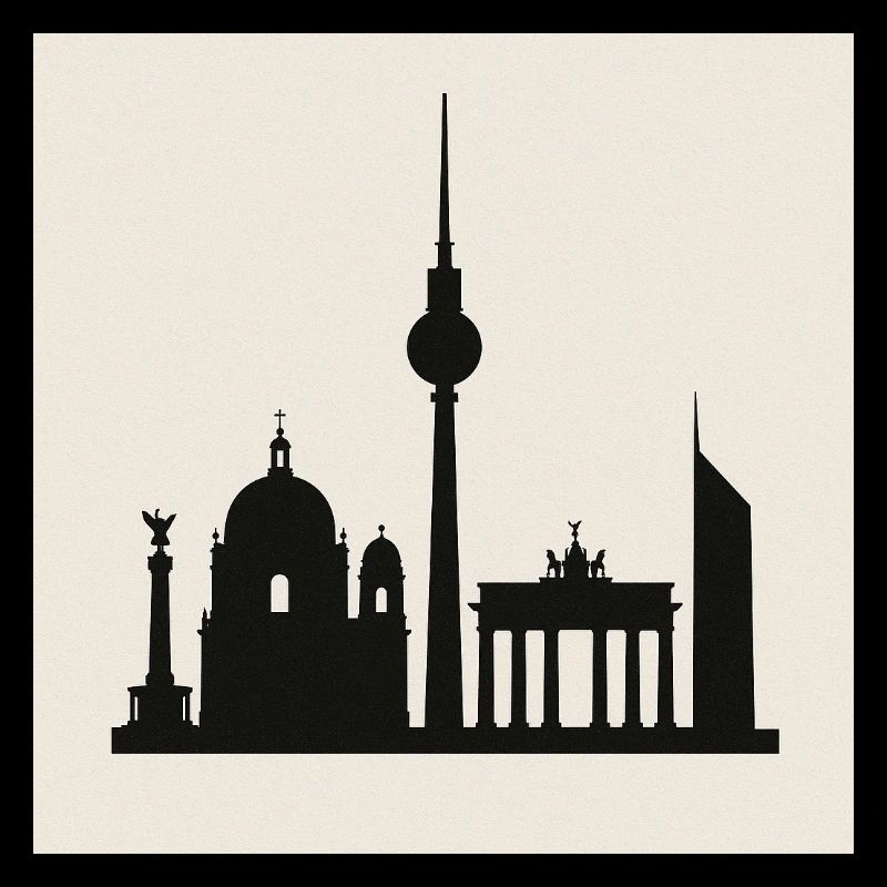 Berliner Skyline Silhouette
