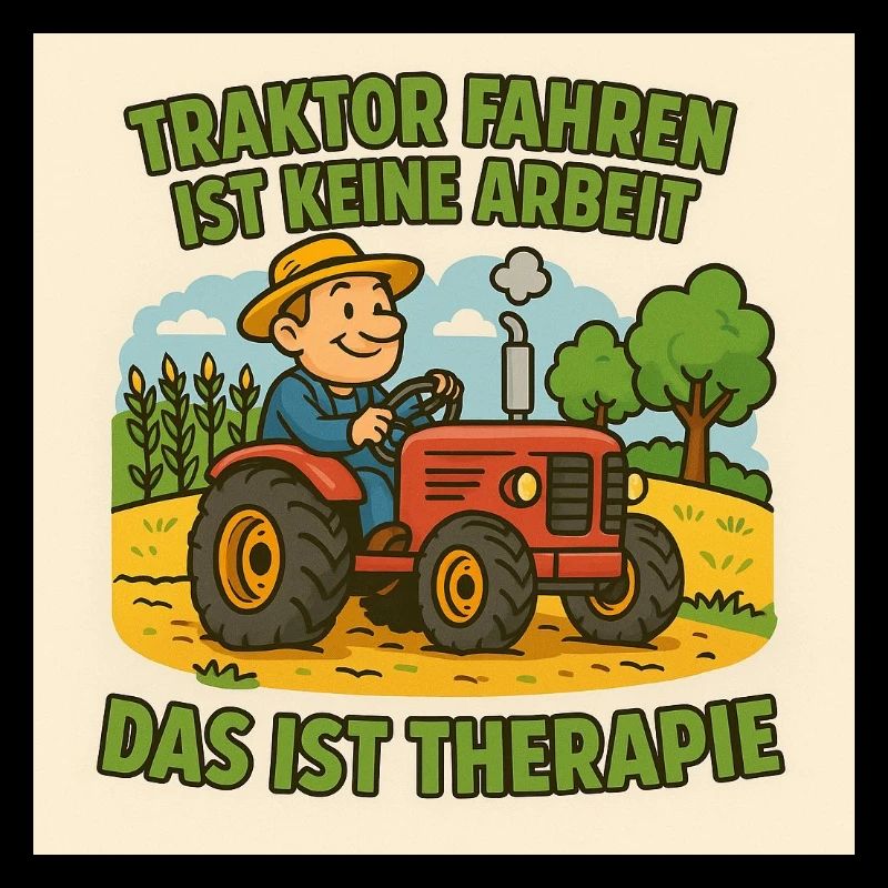 Traktor Therapie Cartoon