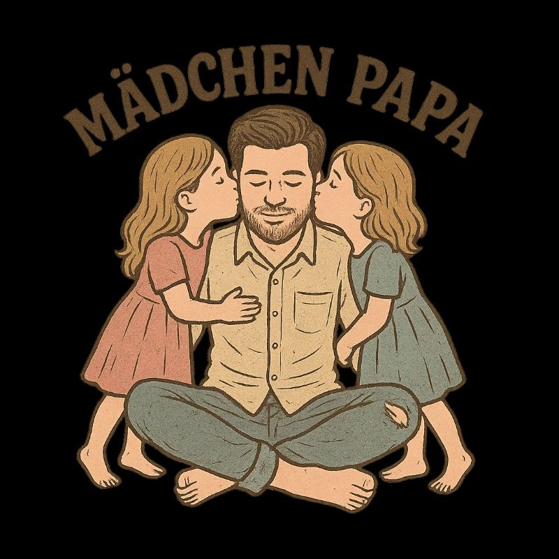 Vaterliebe mit zwei Töchtern