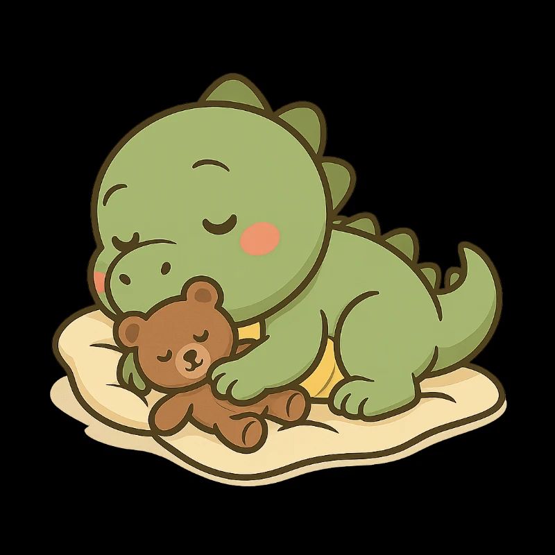 Schlaf gut, kleiner Dino