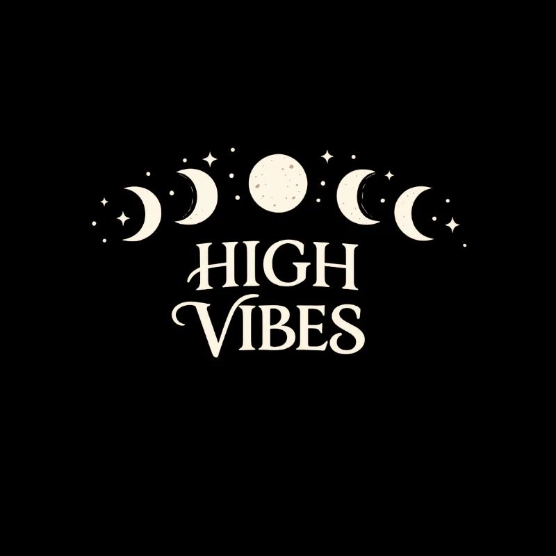 High Vibes Mondphasen Muster
