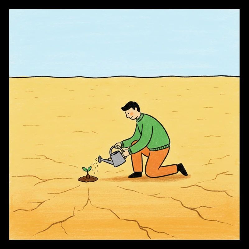 Samen der Hoffnung in der Wüste