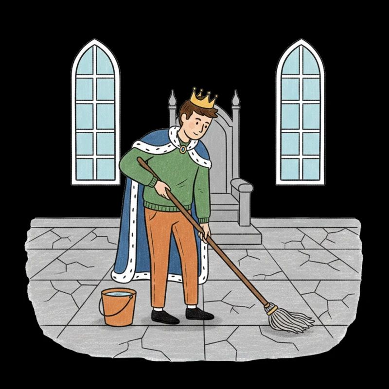 King Cleans the Castle