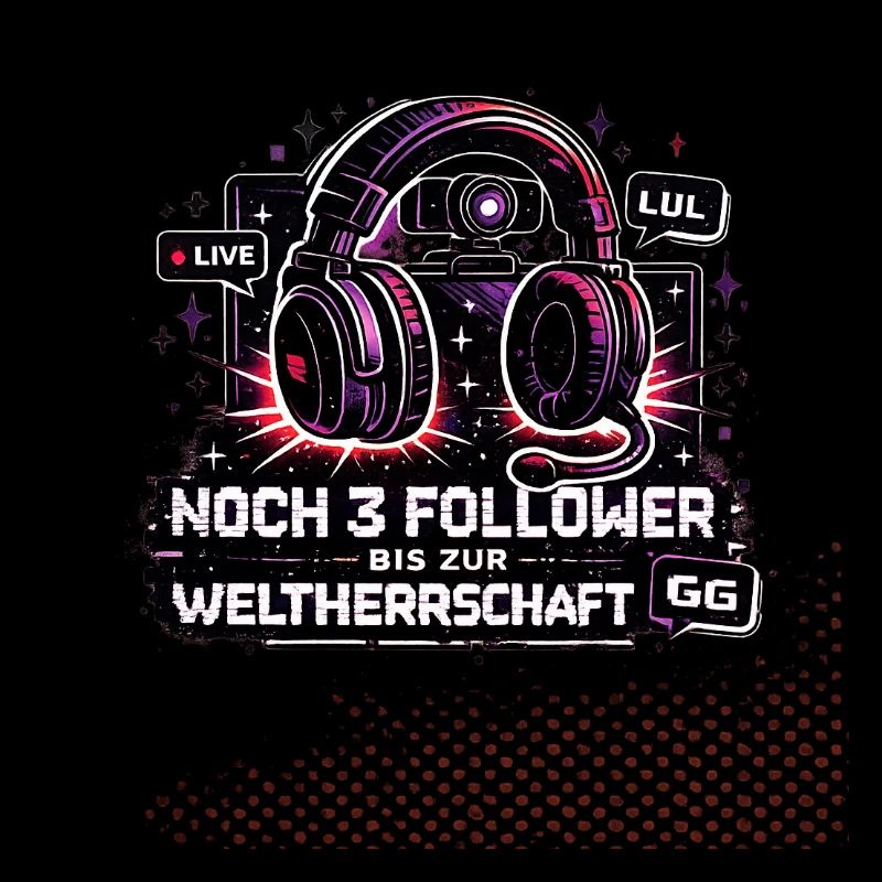 Streamer Geschenk lustiges Gaming Motiv Content Cr