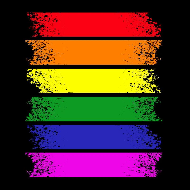 Rayures arc-en-ciel à travers