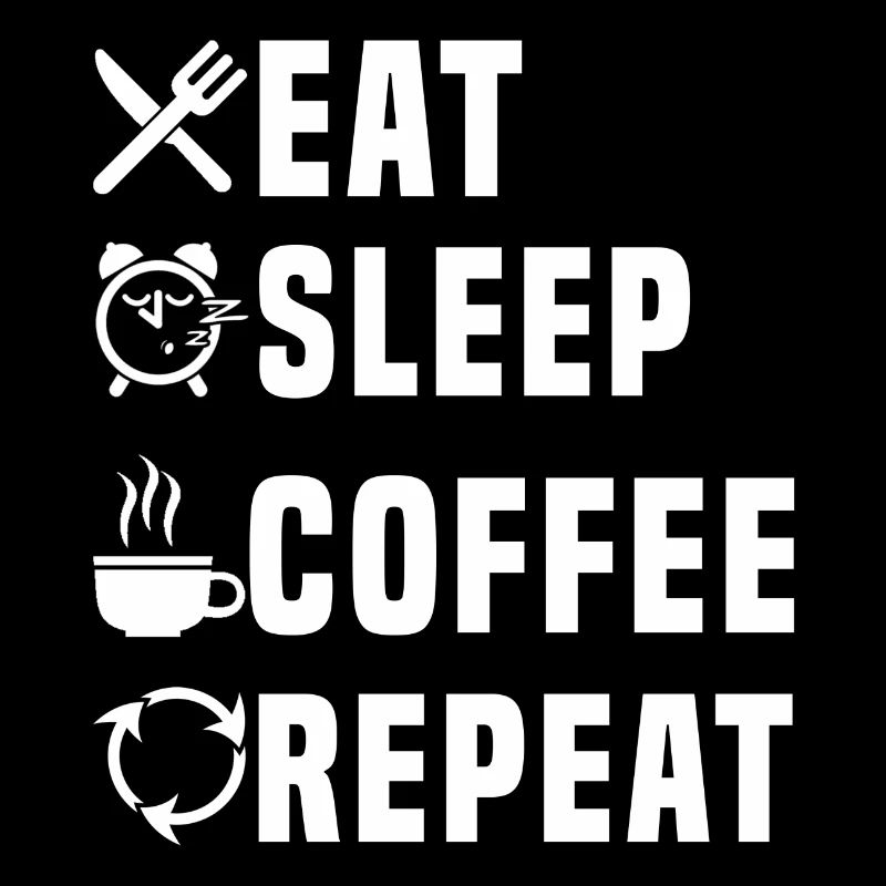 eat sleep coffee repeat