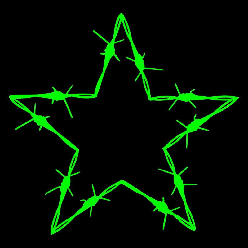 Barbed Wire 5 Corner Star - Gift Idea Tattoo