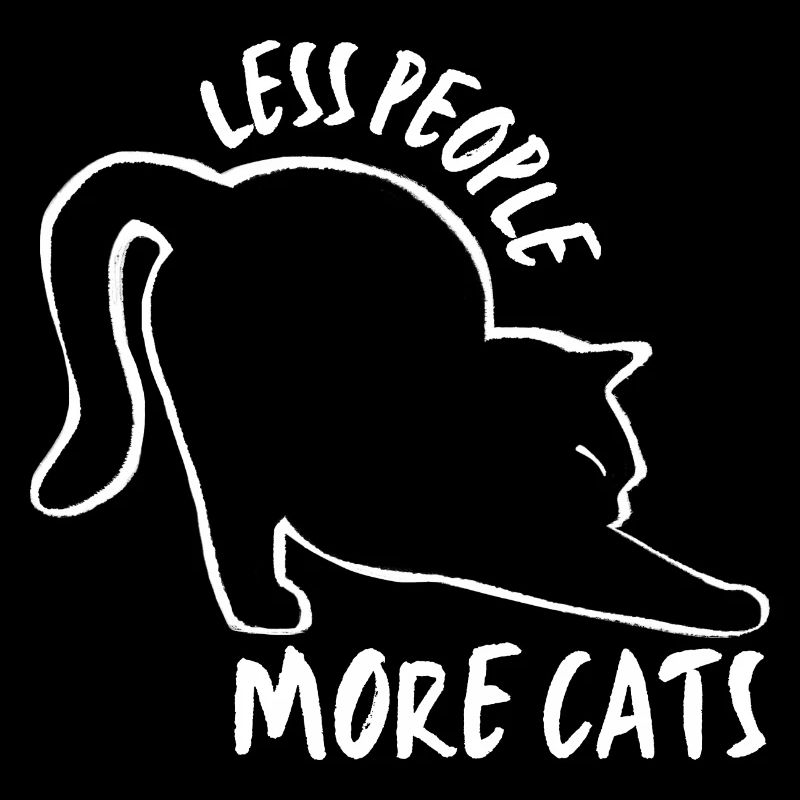 Moins de gens, plus de chats