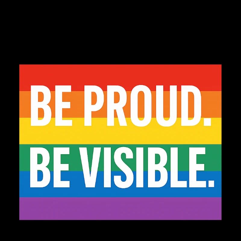 Regenbogen Pride Statement Design