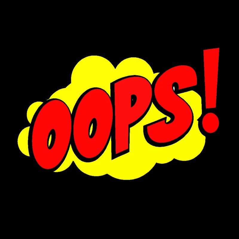 Cartoon Oops Comic Design