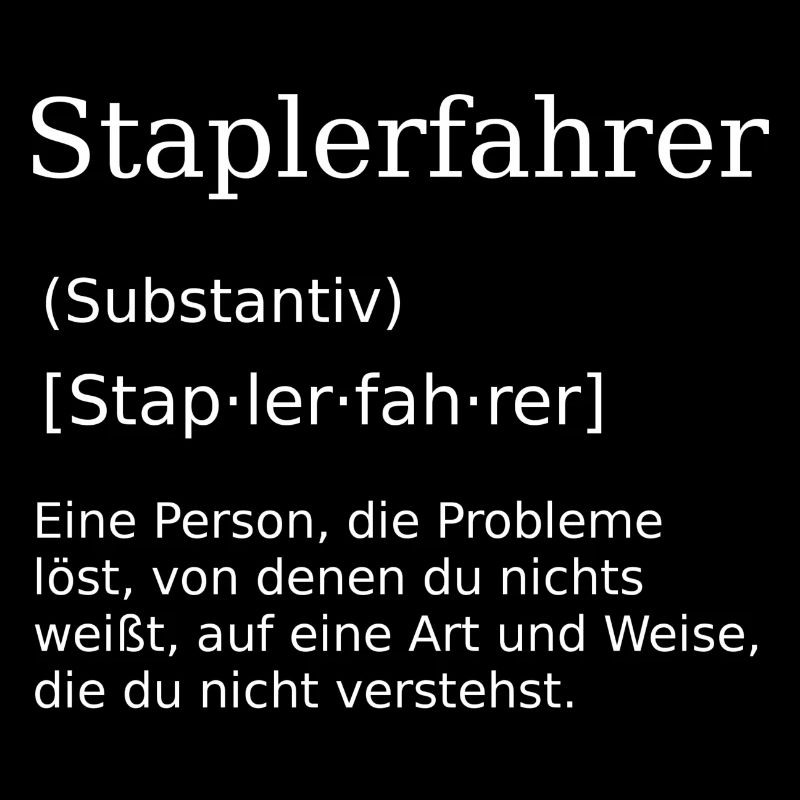 Staplerfahrer Gabelstapler Stapler