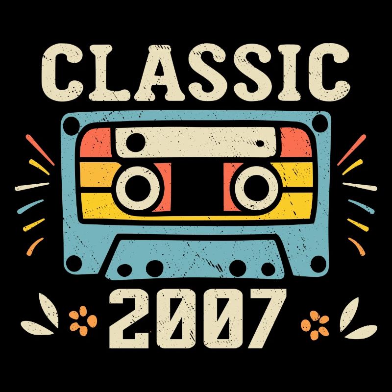 Vintage 2007 Retro Birthday Cassette 2007