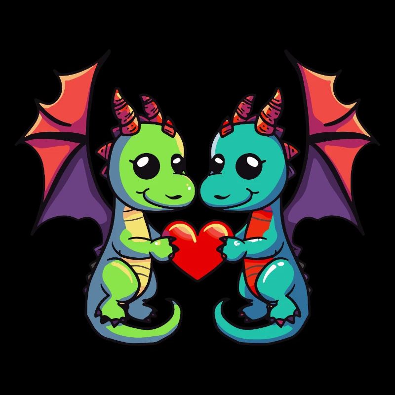 Couple Dragon Saint-Valentin