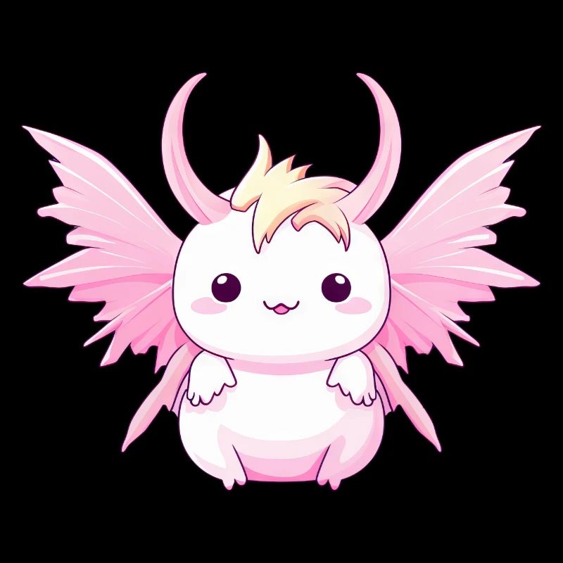 Axolotl Angels & Devils - Design avec cornes et