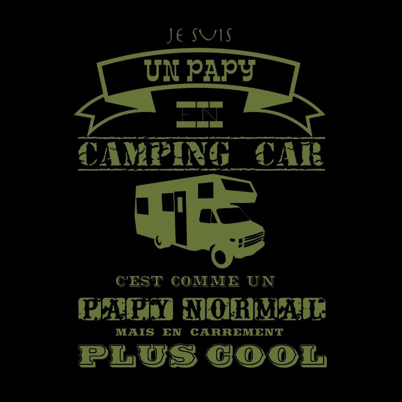 Je suis un papy en camping car vert type west