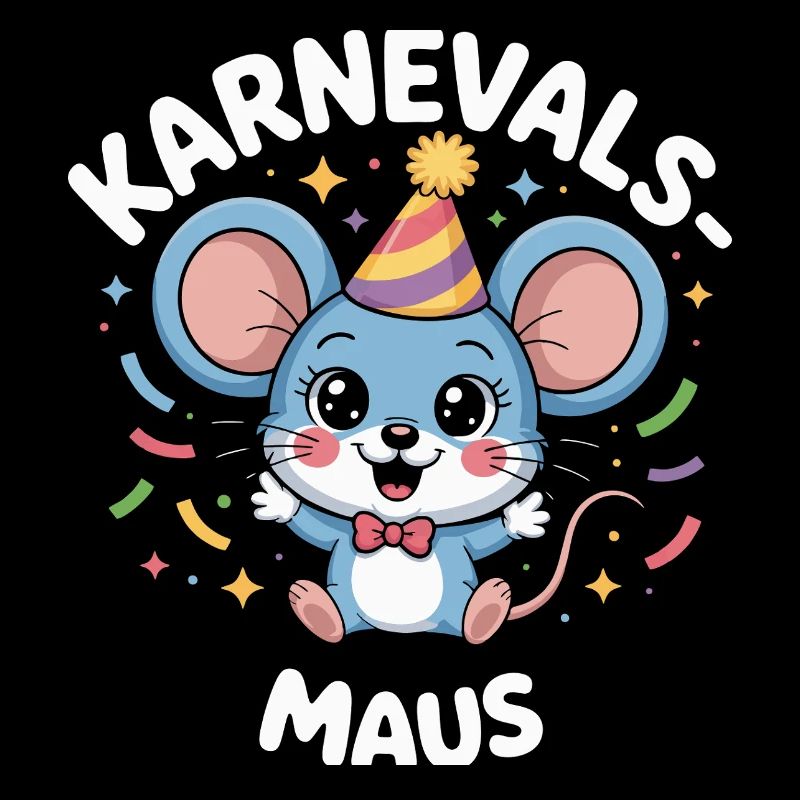 Karnevals-Maus Cute German Carnival