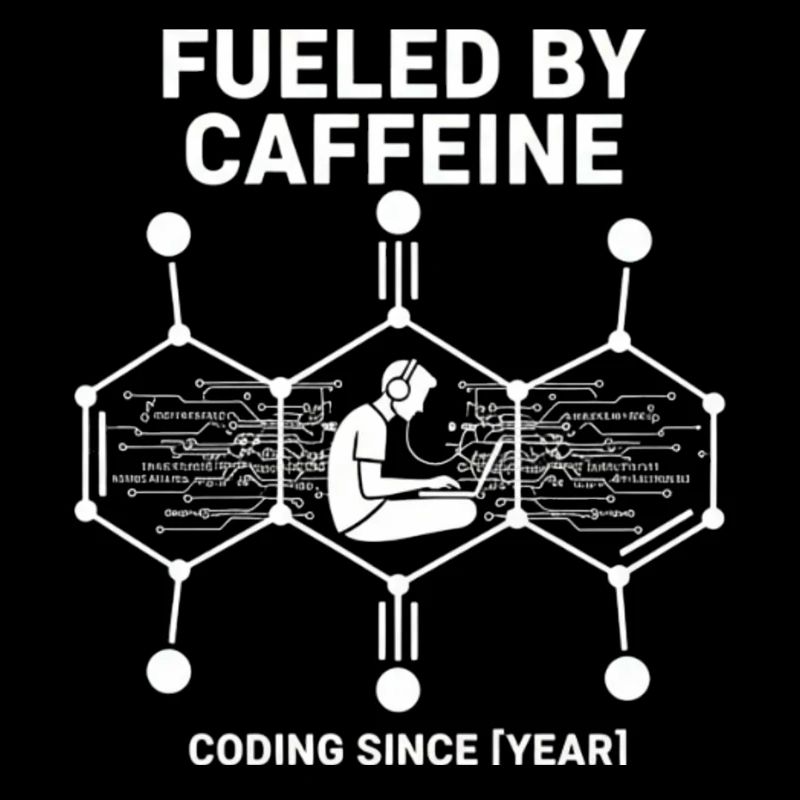 Fueled by Caffeine Coding Shirt | Programmierer