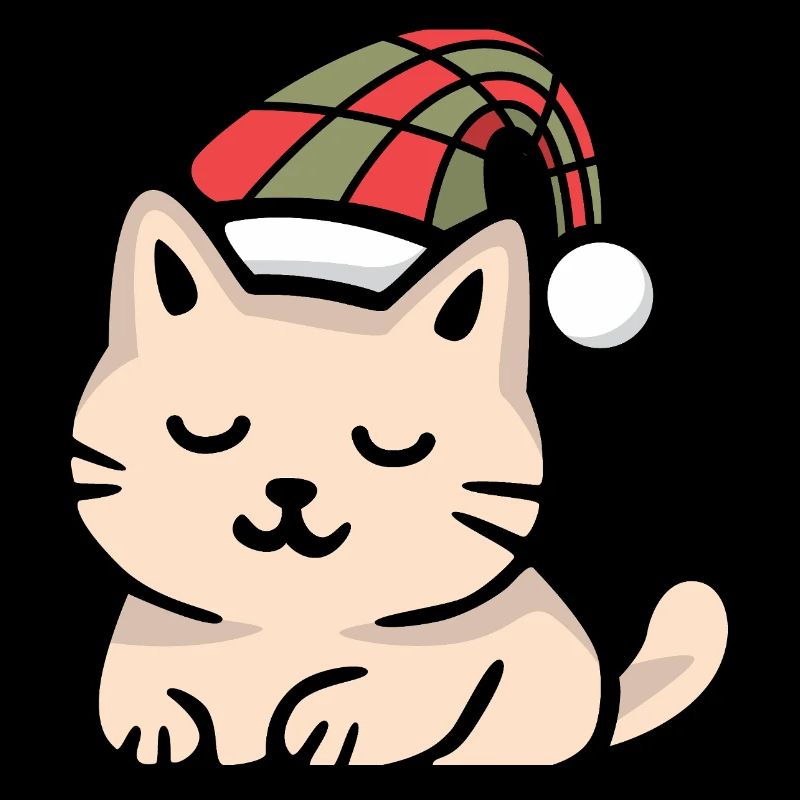 Look de chat écossais de Noël en hiver