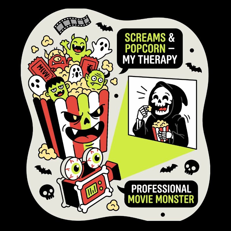 Thérapie des monstres du popcorn