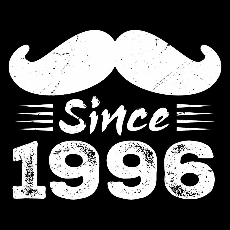 Geschenk zum 28. Geburtstag - Vintage 1996 Schnurrbart