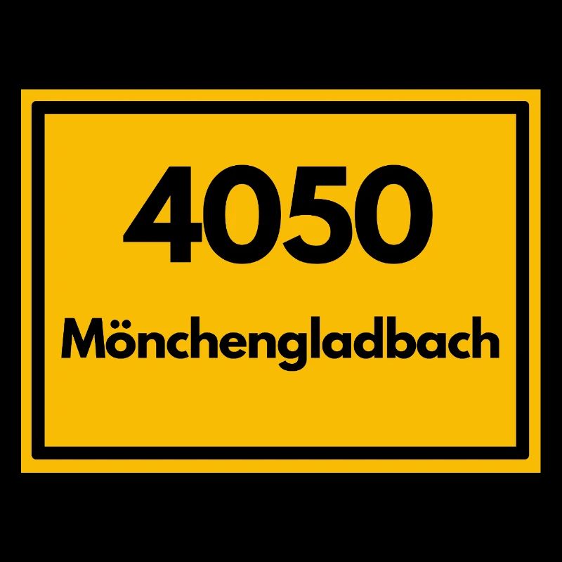 Place sign - then old zip code 4050 MÖNCHENGLADBACH