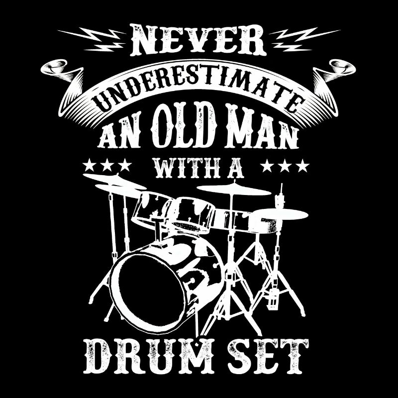 Never underestimate an old man's drums