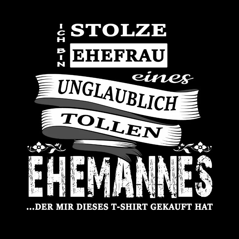Stolze Ehefrau eines tollen Ehemannes