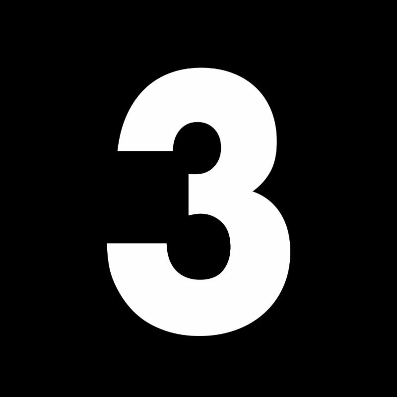 Number 3, number 3, 3, three, number three, three