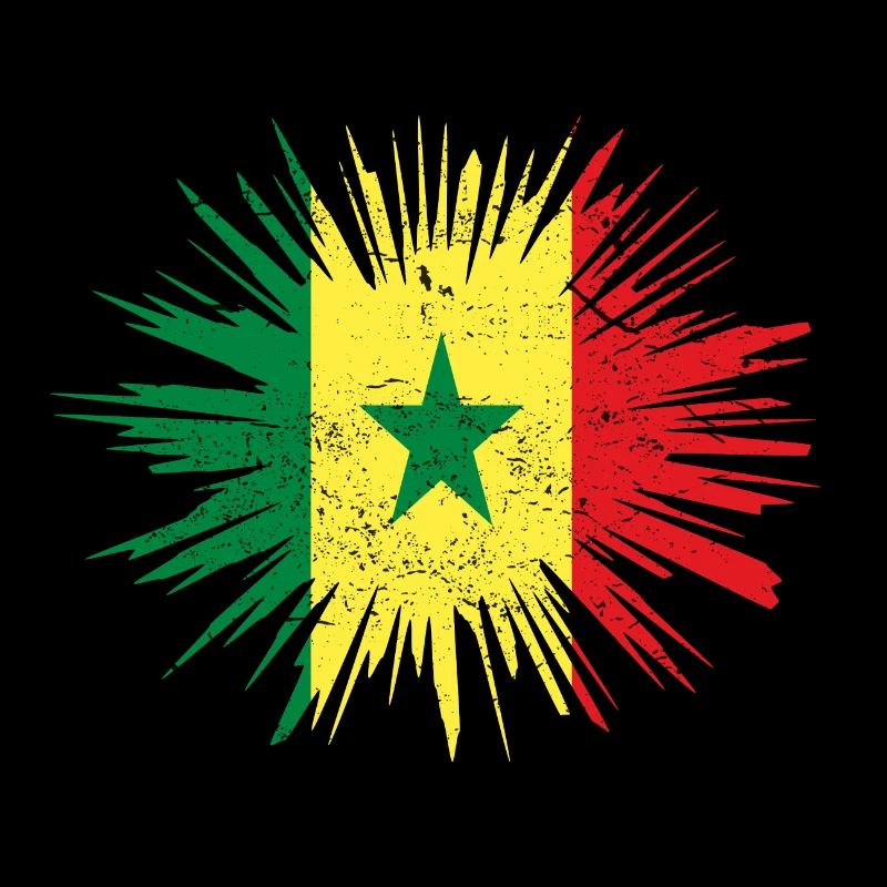 Geschenk Splatter Land Roots Senegal