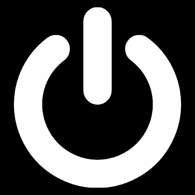 Power Button Weiß