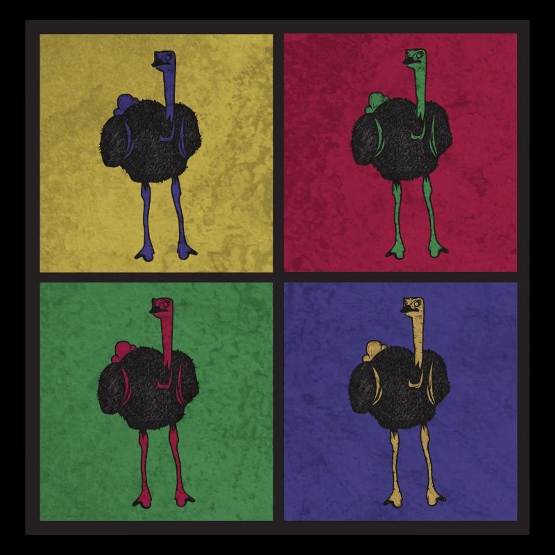 Strauß Vogel Pop-Art