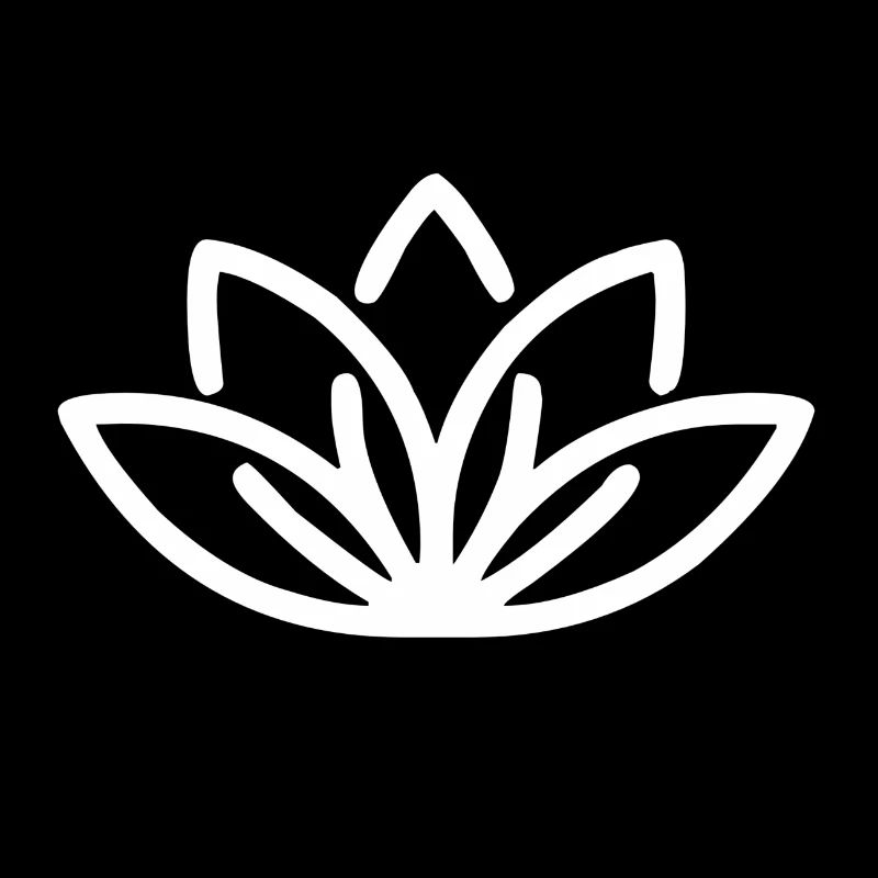 Fleur de lotus - blanc