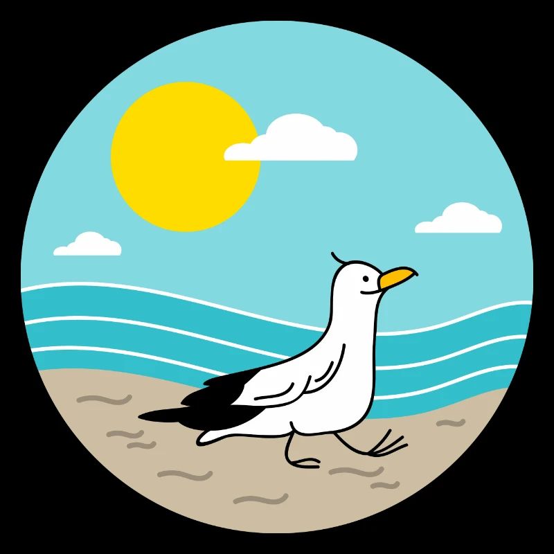 Möwe am Meer