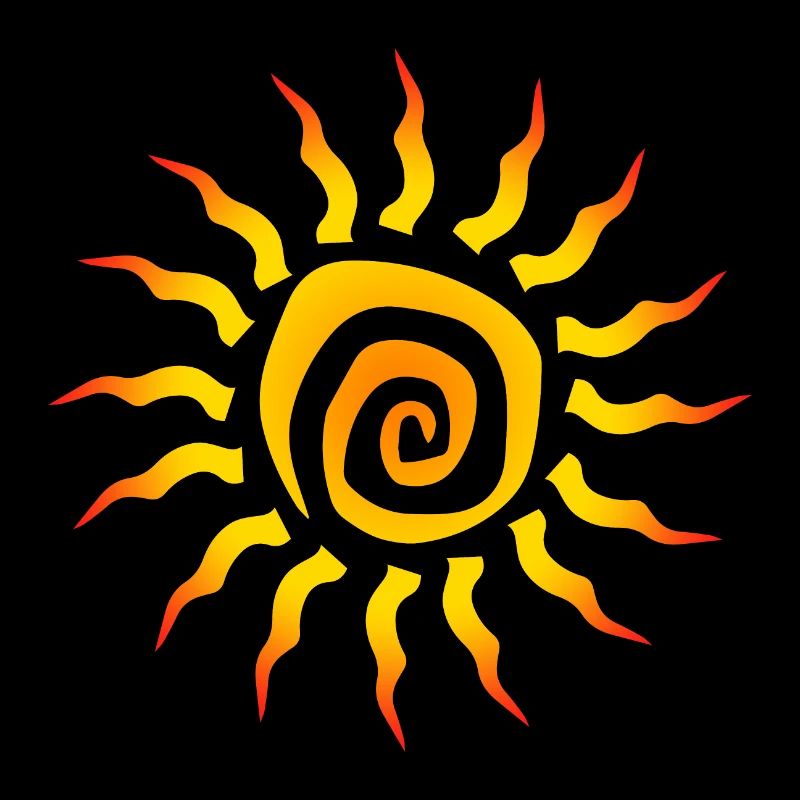Symbol spiral sun gift idea