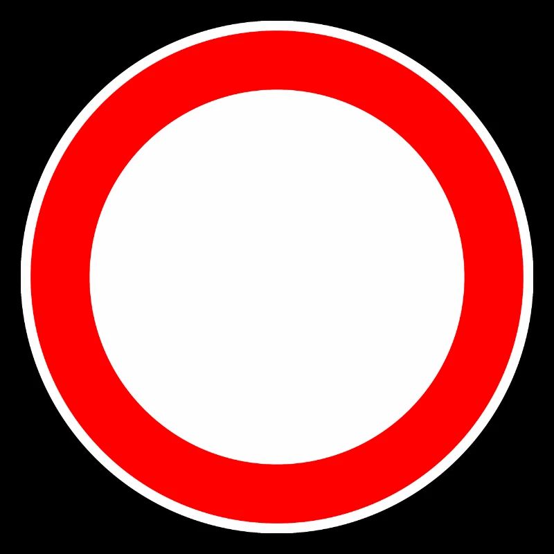 Panneau de signalisation circulaire modèle