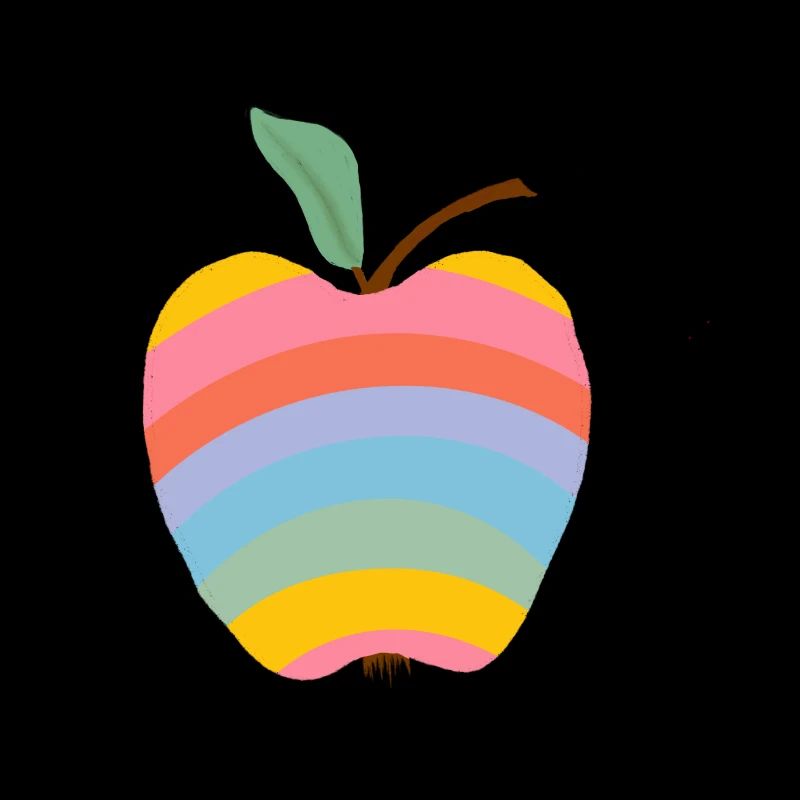 Pomme arc-en-ciel