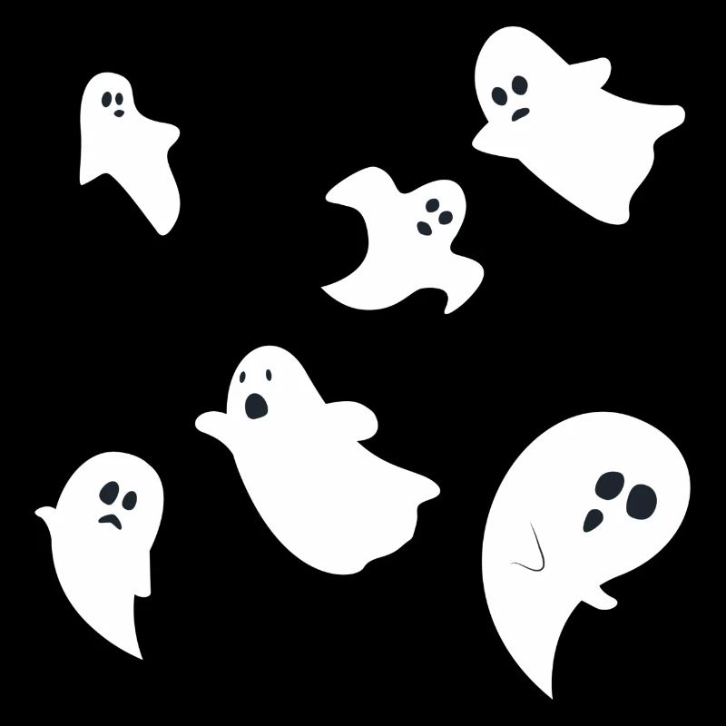 Halloween Ghosts Ghost Group Design simple