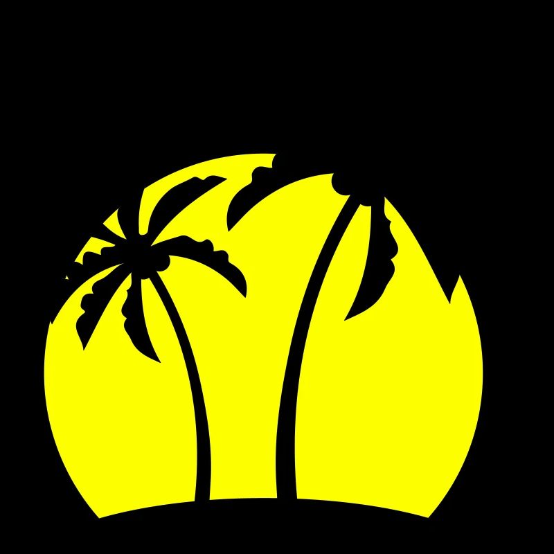 Palme Insel Symbol
