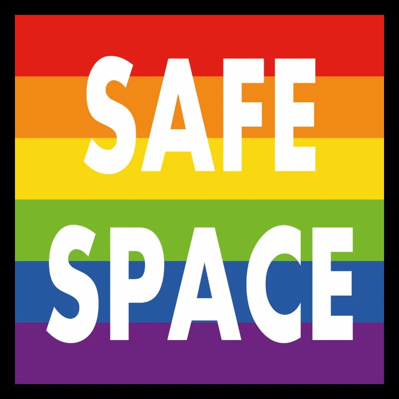 Pride Allyship Espace sûr Allié Drapeau arc-en-ciel