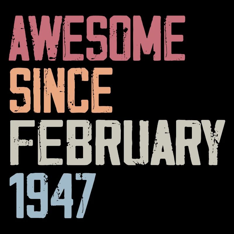 Février 1947, 77e anniversaire 1947 Fevrier 77 ans