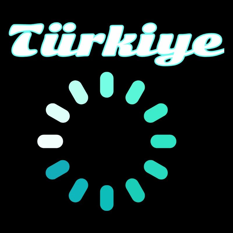 Turquoise du cercle de charge de la Dinde