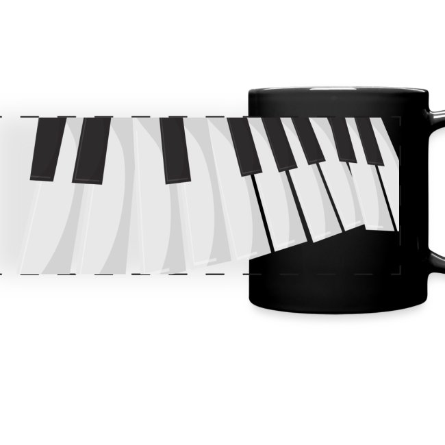 Une certaine perspective du piano en noir et blanc