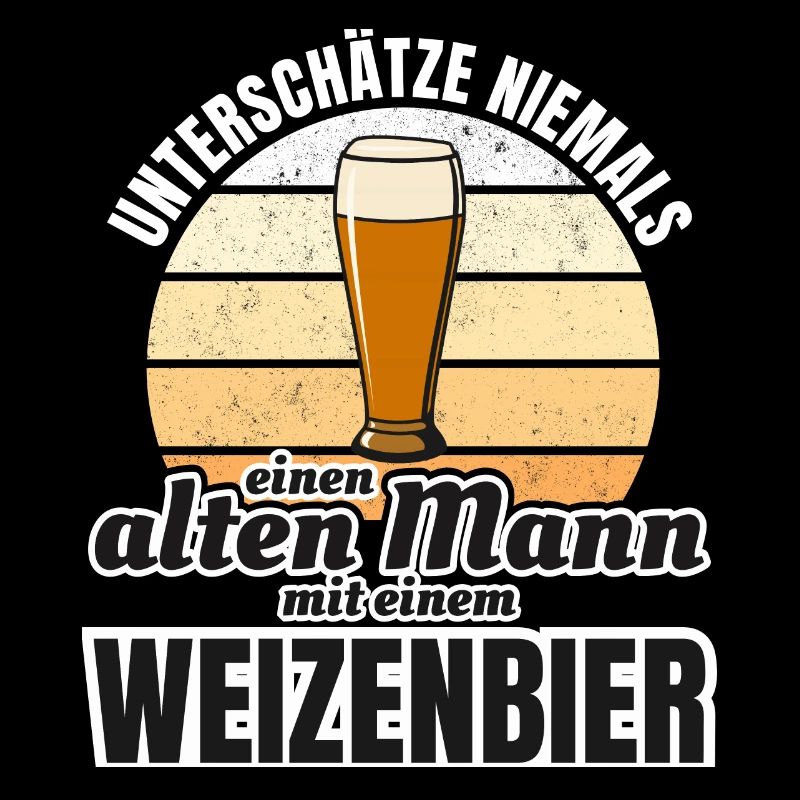 Weizenbier alter Mann Grossvater Vater Geschenk