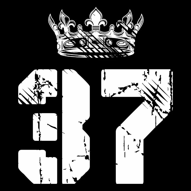 37 Number crown