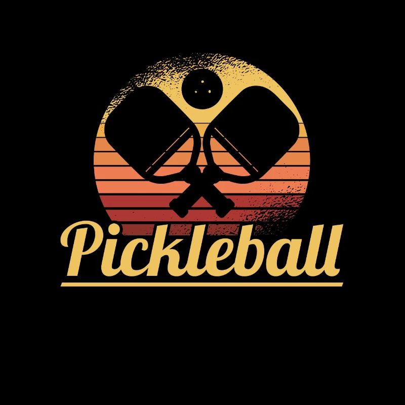 Pickleball Retro Liebe Dinking Pickleballspieler