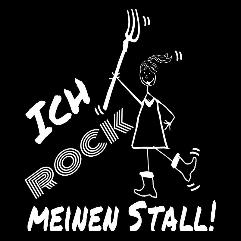 Frau Mistgabel Stall witzig